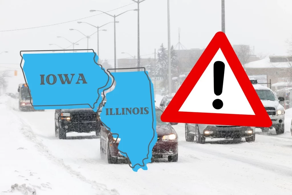 Warning: Friday Snow Band Could Paralyze Travel in Iowa and Illinois—Get Ready