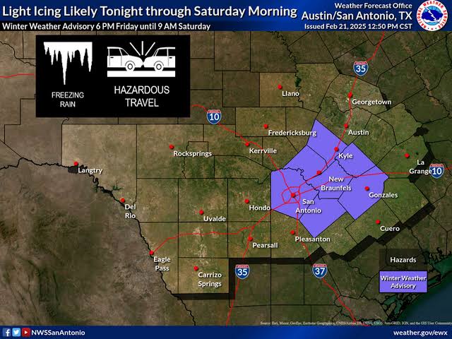 Winter Blast Alert: San Antonio Faces Dangerous Ice Glaze – Stay Off the Roads!