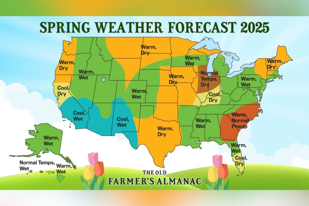 Spring 2025 Weather Predictions: Old Farmer’s Almanac Warns of Wild Swings!