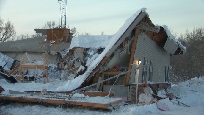 Firehouse Collapses as Record Snowfall Buries Central New York