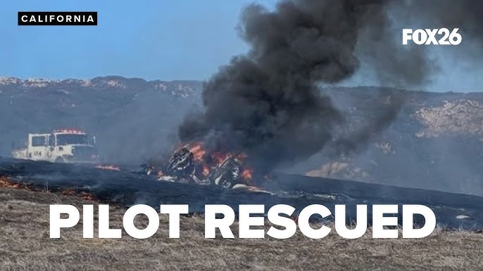 California Highway Officer Rescues Pilot Moments Before Fiery Plane Explosion