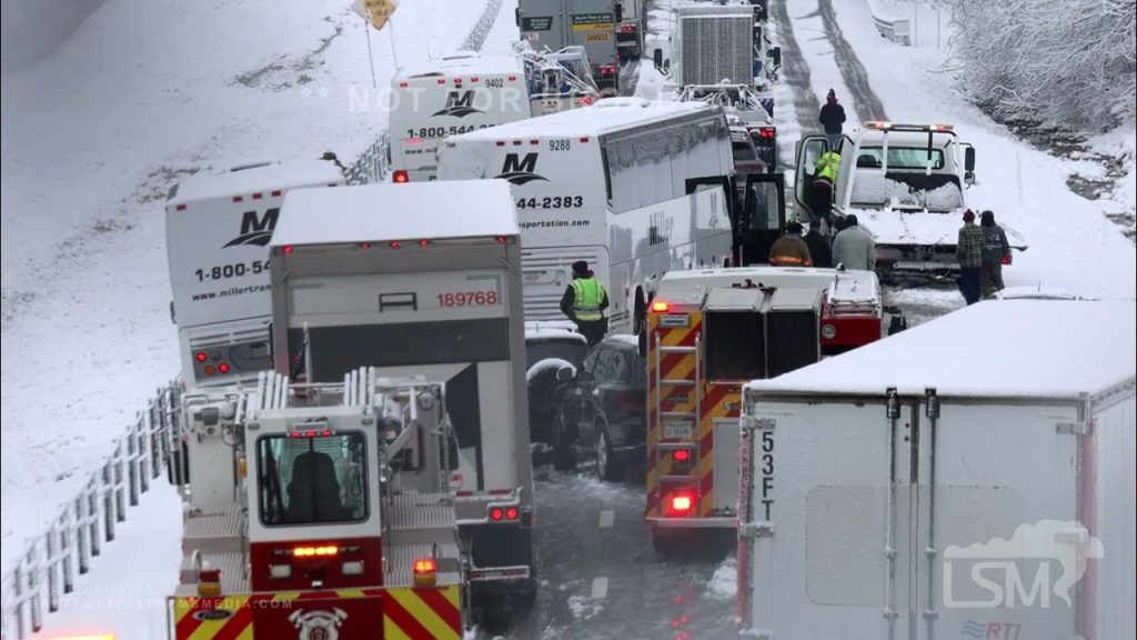 Highways Shut Down! Snow and Ice Create a Travel Nightmare in Louisville