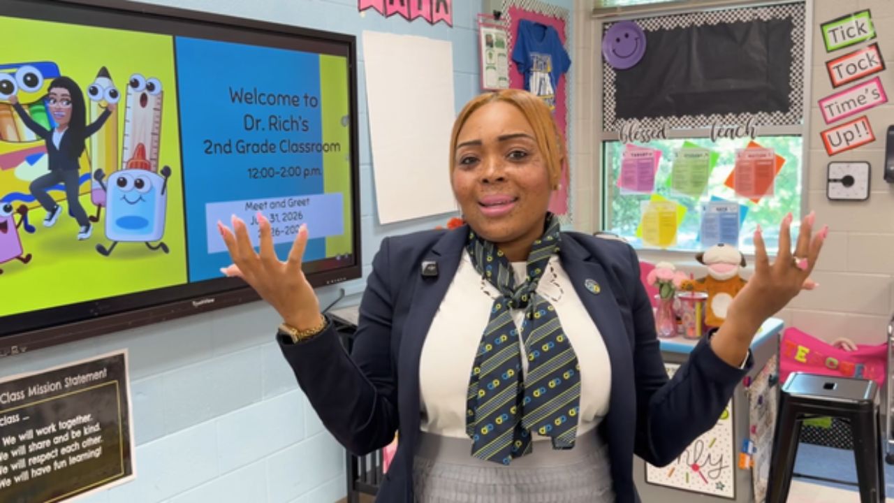 Atlanta Teacher Puts Final Touches on Classroom Before Students Return Next Week